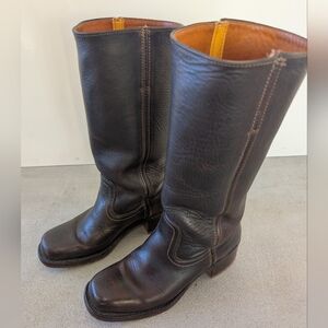 Vintage Frye Campus 14L Boots In Brown Size 7.5 Women's